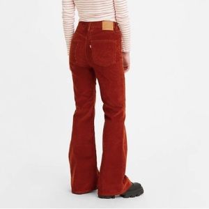 Levi’s 70’s High Rise Rust Flare Corduroy Jeans